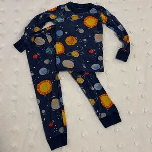 Hanna Andersson Navy Solar System Pajama Set